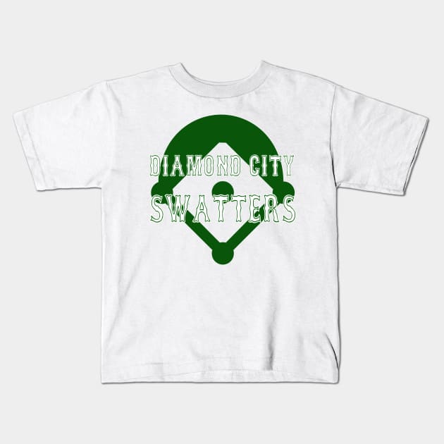 Diamond City Swatters Kids T-Shirt by FyreWriter